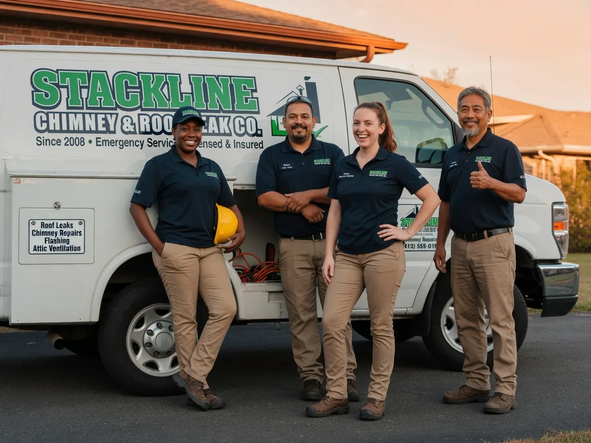 Chimney flashing repair company in Slick, OK